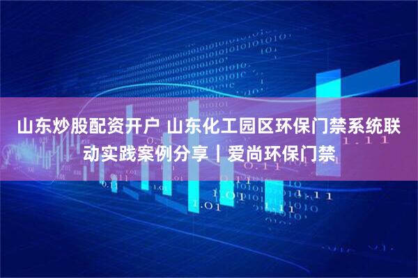 山东炒股配资开户 山东化工园区环保门禁系统联动实践案例分享｜爱尚环保门禁