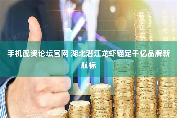 手机配资论坛官网 湖北潜江龙虾锚定千亿品牌新航标